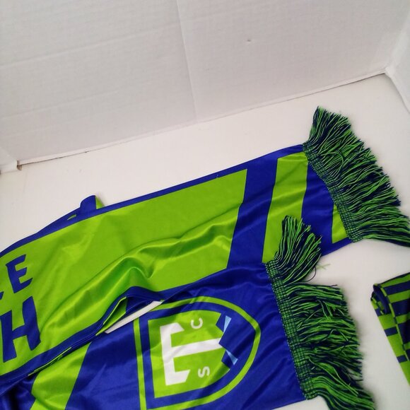 Greenville Triumph Scarf Lot of 2 FC Soccer Club Green Blue Greenville SC - Picture 5 of 8
